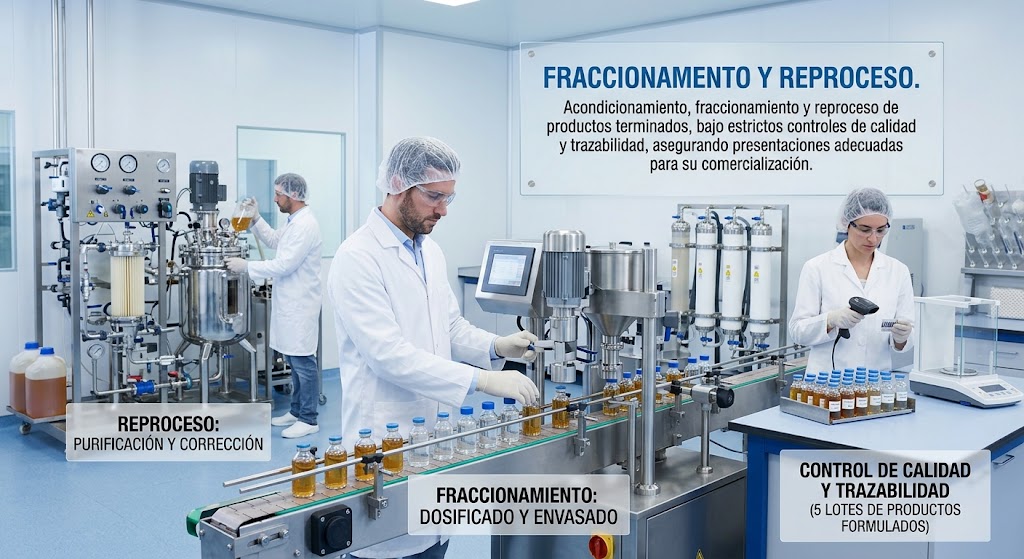 Ilustración del servicio FRACCIONAMIENTO REBRANDING & REPACKING